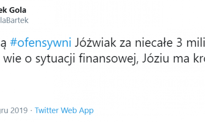 Szokująco NISKA kwota WYKUPU Kamila Jóźwiaka z Lecha O.o